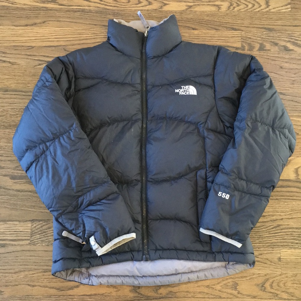 The Northface down puffer coat black size small